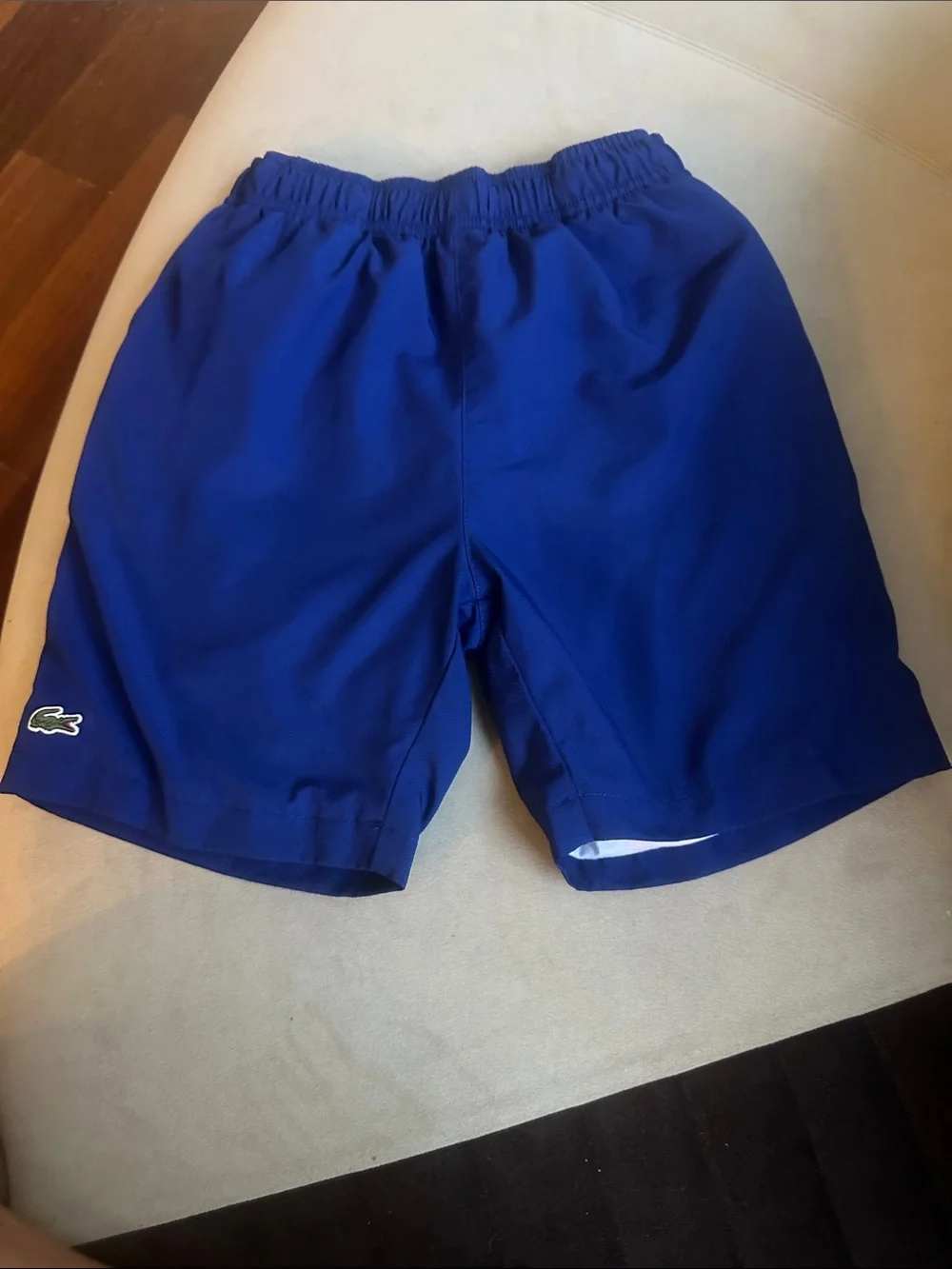 Lacoste Royal Blue Athletic Shorts with Logo
